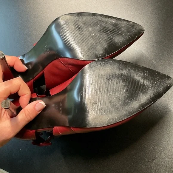 🔥 Nine West sexy red pointed dress booties Size 9.5 - Picture 6 of 8